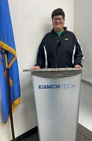 Young man sitting in a chair