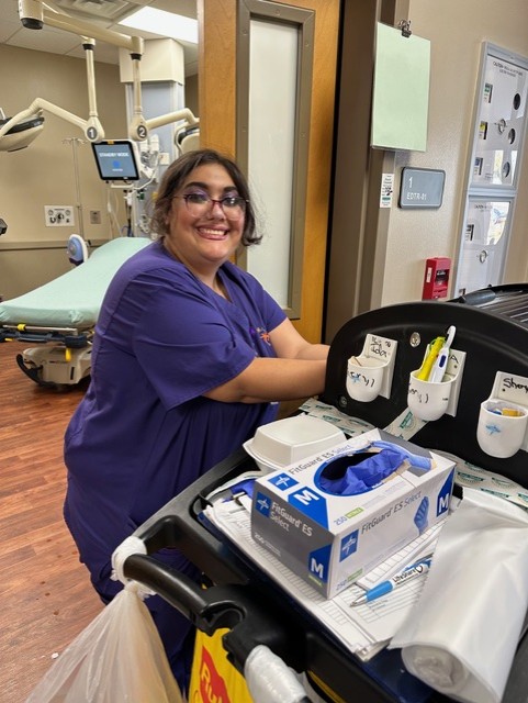 Young man sitting in a chair