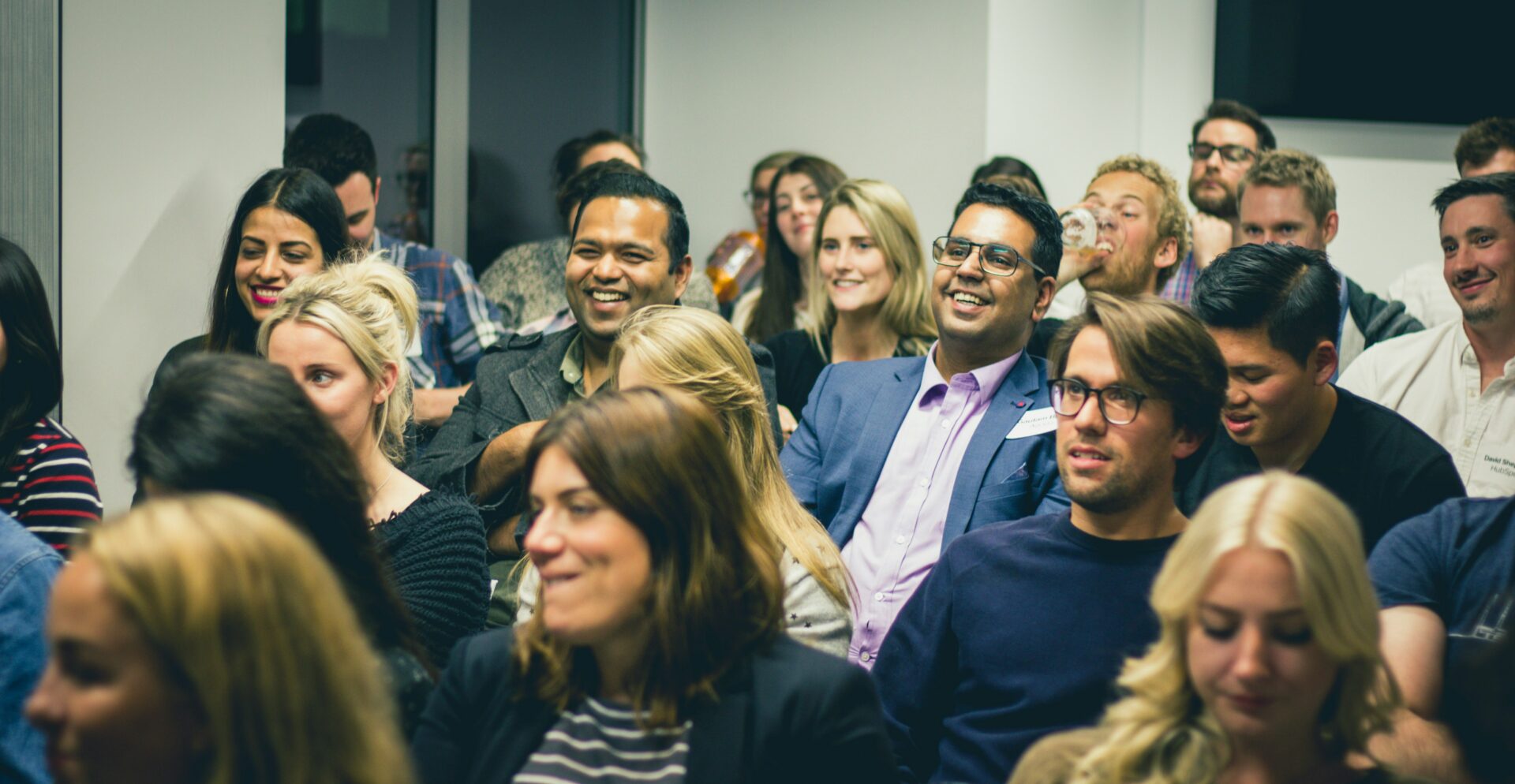 group of people in a audience